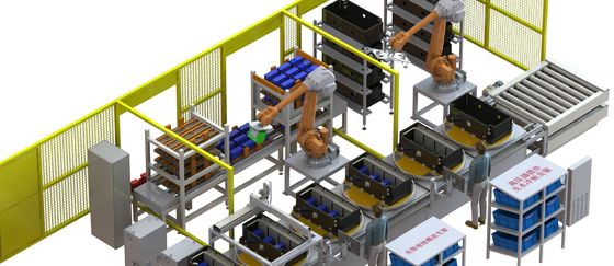 Cadena de producción de la batería de coche eléctrico 10PPM produ auto de la batería de ión de litio de la producción de la batería de litio del litio del arrancador del PLC