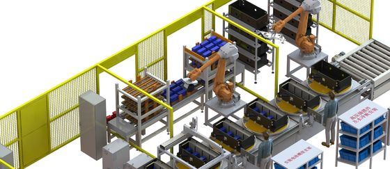 Cadena de producción de la batería de coche eléctrico 10PPM produ auto de la batería de ión de litio de la producción de la batería de litio del litio del arrancador del PLC