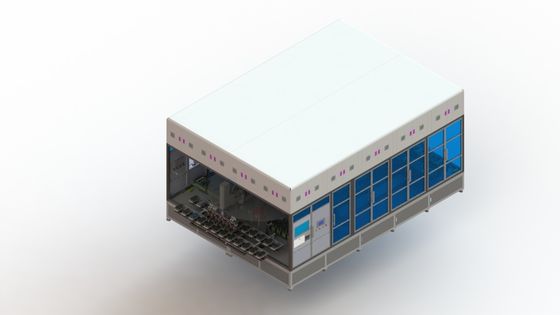 Línea recta tipo del equipo de la prensa de Li Ion Battery Manufacturing Equipment Hot de 4 estaciones
