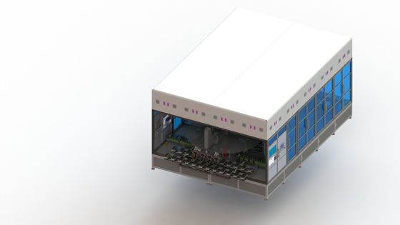 Línea recta tipo del equipo de la prensa de Li Ion Battery Manufacturing Equipment Hot de 4 estaciones