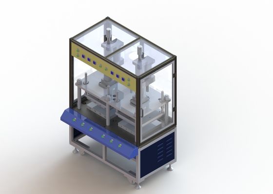 Tipo de línea recta de la estación del equipo 4 de fabricación de la batería li-ion de la prensa caliente