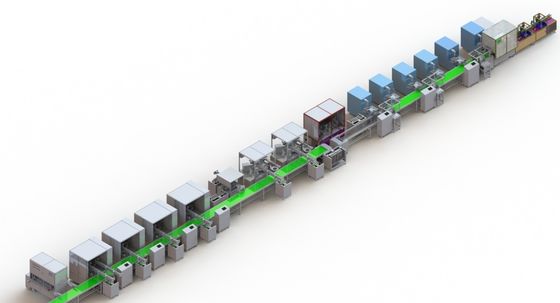 Cadena de producción de la batería de litio del control del PLC automática para el teléfono móvil del arrancador auto