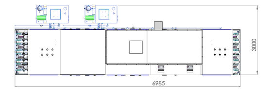 Litio automático Ion Battery Production Line 18PPM/Min For Square Battery Cleaning