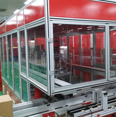 Cadena de producción de la batería de litio del PLC máquina de rellenar líquida de AC220V