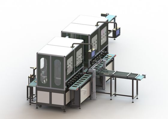 15PPM litio Ion Battery Assembly Line, prensa de planchar fría caliente de la estación doble