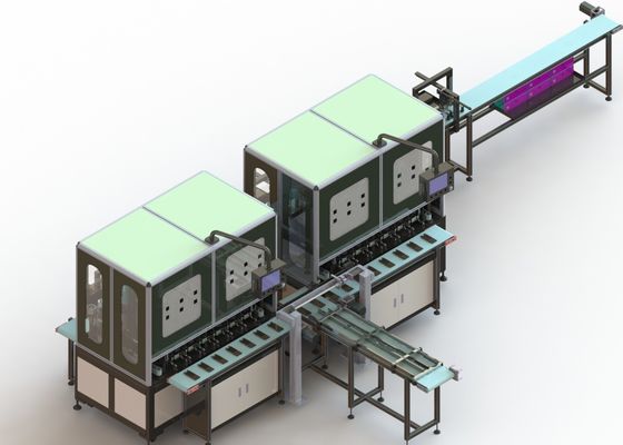15PPM litio Ion Battery Assembly Line, prensa de planchar fría caliente de la estación doble