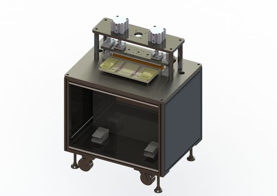 Cadena de producción semi automática de la batería de litio máquina que corta con tintas negativa positiva