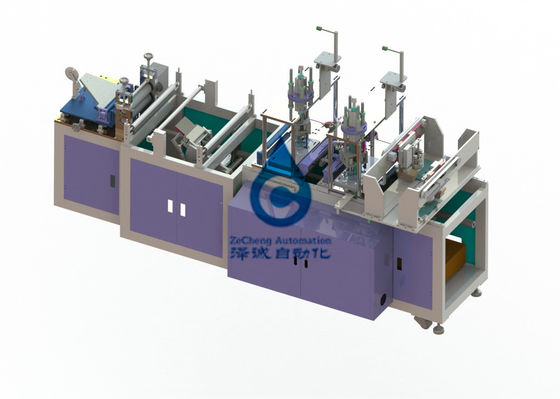 Cadena de producción de la batería 6KW máquina automática de la máscara del plegamiento del control del PLC