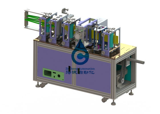 Cadena de producción de la batería 6KW máquina automática de la máscara del plegamiento del control del PLC