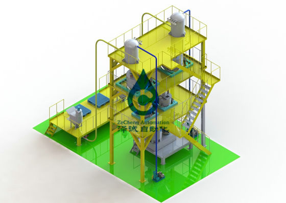 Pesando la planta de fabricación de procesamiento por lotes por lotes de la batería mezclador de la licuadora de la batería de los materiales del cátodo del ánodo