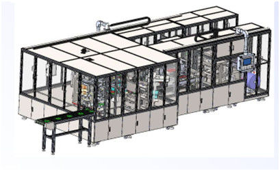 Cadena de producción automática de la batería flexible serie suave de la batería del poder del paquete