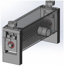 Estructura simple automática del cepillo automático del polvo de poste de la máquina que lamina