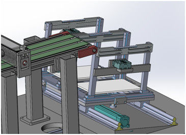 Estructura simple automática del cepillo automático del polvo de poste de la máquina que lamina