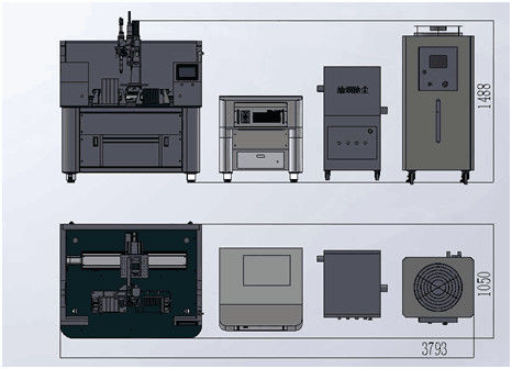 Máquina semi automática del lacre del laser de la soldadora de laser del clavo del lacre
