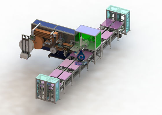 Sola planta de fabricación de la batería equipo automático del algodón del ingreso de la espuma