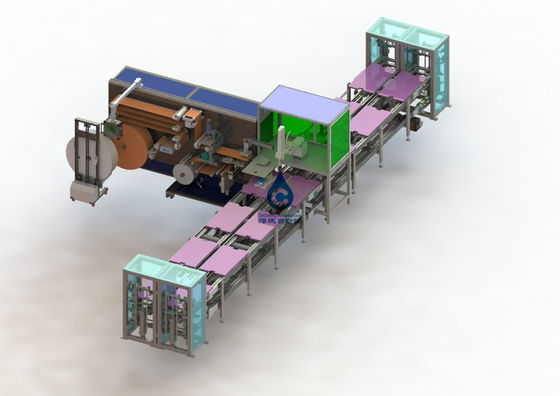 Planta de fabricación automática de la batería solo equipo del algodón del ingreso de la espuma de la batería