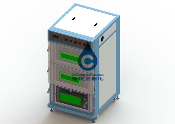 La planta de fabricación inteligente de la batería de litio solo vacío de la puerta de tres capas cuece el horno