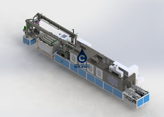 Cadena de producción de la batería de litio 12PPM limpiador ultrasónico SMC de la batería del poder de 380V