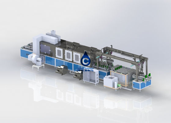 Cadena de producción de la batería de litio 12PPM limpiador ultrasónico SMC de la batería del poder de 380V