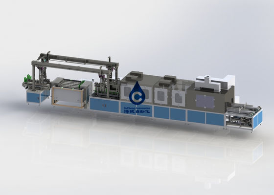 Cadena de producción de la batería de litio 12PPM limpiador ultrasónico SMC de la batería del poder de 380V