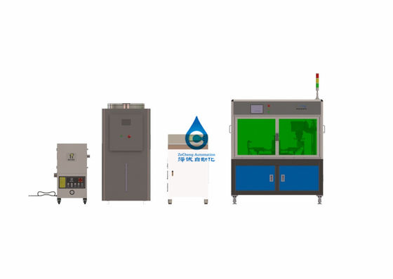 Dispositivo de la soldadura de laser del PLC de Omron para la columna de poste de la célula de batería del níquel del cinc