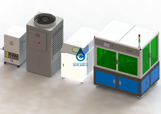 Dispositivo de la soldadura de laser del PLC de Omron para la columna de poste de la célula de batería del níquel del cinc