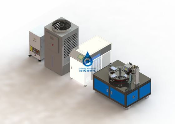 Dispositivo de la soldadura de laser del PLC de Omron para la columna de poste de la célula de batería del níquel del cinc