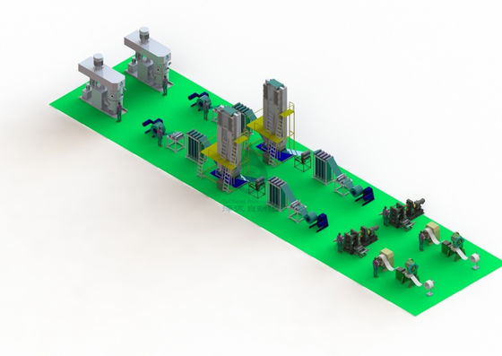 CZinc - batería del níquel, hierro - batería del níquel, cadmio - cadena de producción automática de la placa de la batería del níquel