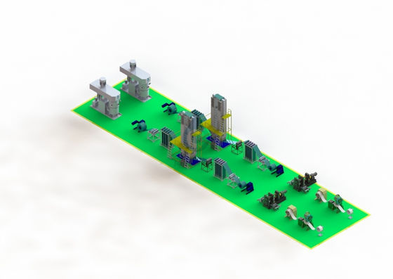CZinc - batería del níquel, hierro - batería del níquel, cadmio - cadena de producción automática de la placa de la batería del níquel