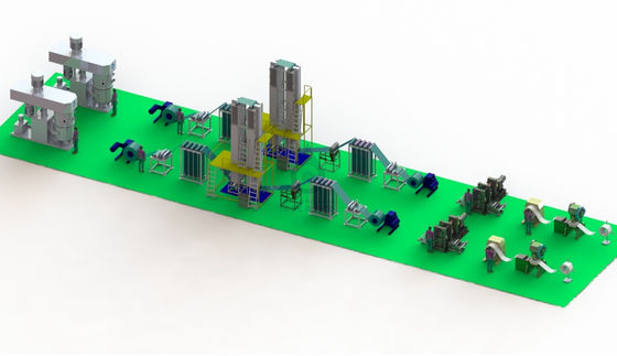 CZinc - batería del níquel, hierro - batería del níquel, cadmio - cadena de producción automática de la placa de la batería del níquel