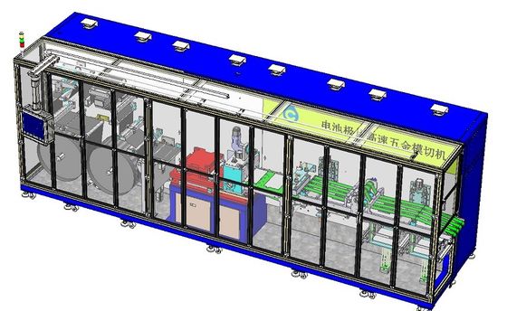 Máquina que corta con tintas 220V del metal de alta velocidad 30PPM para el pedazo de poste de la batería