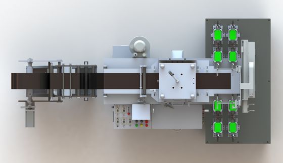 Máquina que corta con tintas 30PPM 3kw 220V del laser del pedazo de poste de la batería con los estirones de poste