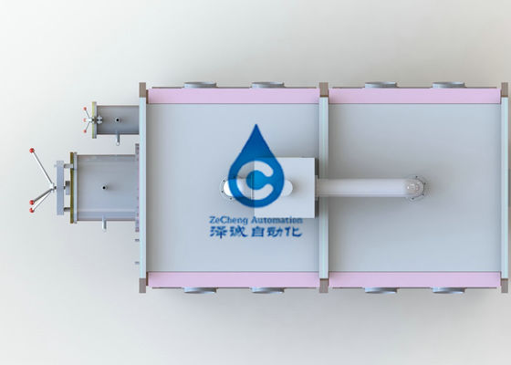 2 caja de guantes protectora de la caja del gas inerte de la sección del equipo de producción de la batería del kilovatio 2